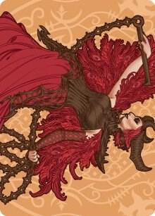 Judith, the Scourge Diva Art Card (80) [March of the Machine Art Series]