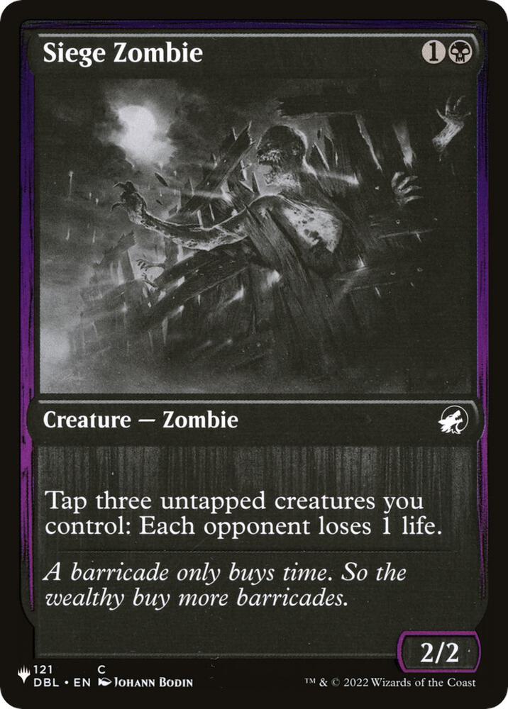 Siege Zombie (121) [The List]