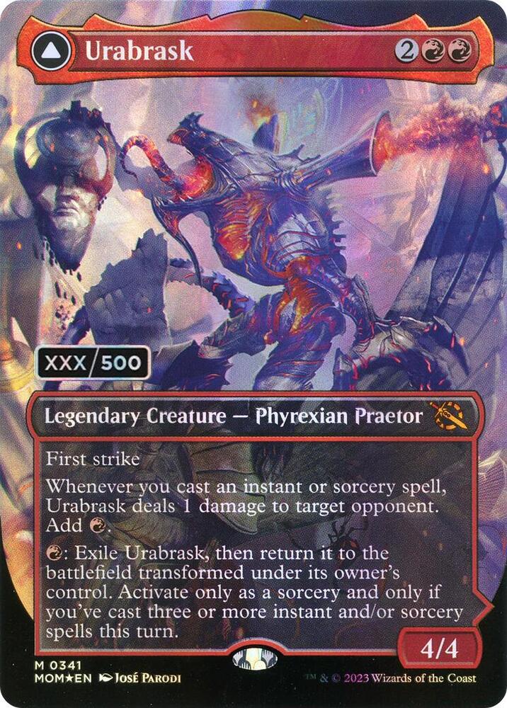 Urabrask (Serial Numbered) (341) [March of the Machine] [Borderless]