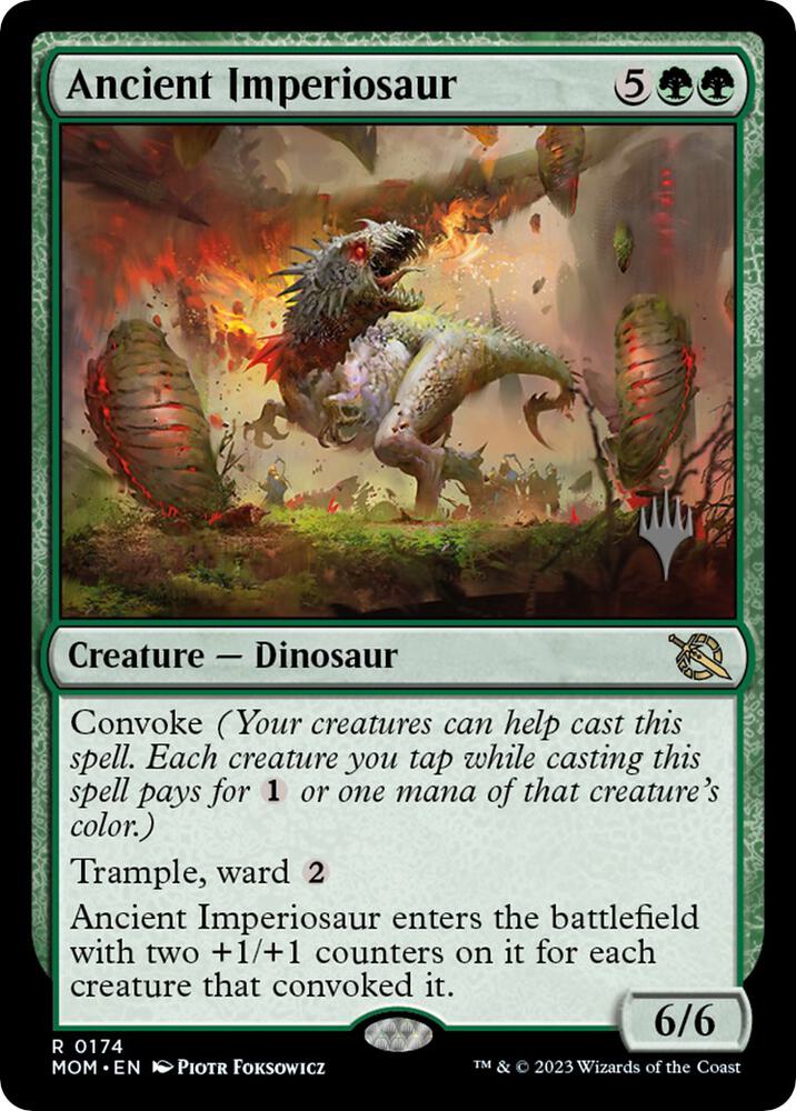 Ancient Imperiosaur (174) [March of the Machine Promos]