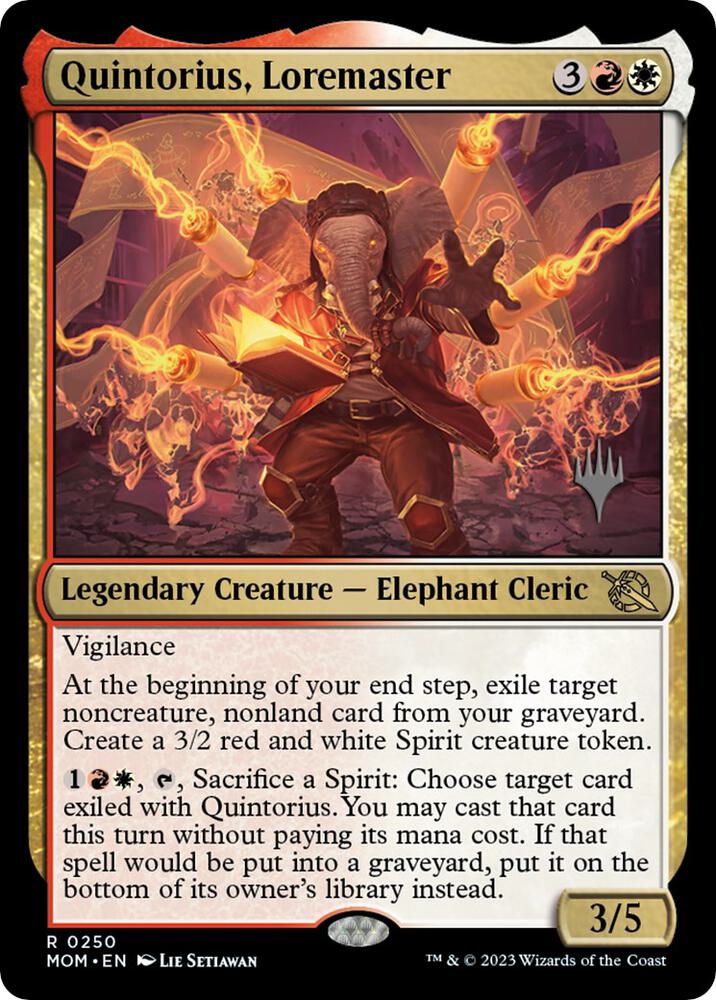 Quintorius, Loremaster (250) [March of the Machine Promos]