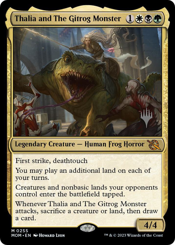 Thalia and The Gitrog Monster (255) [March of the Machine Promos]