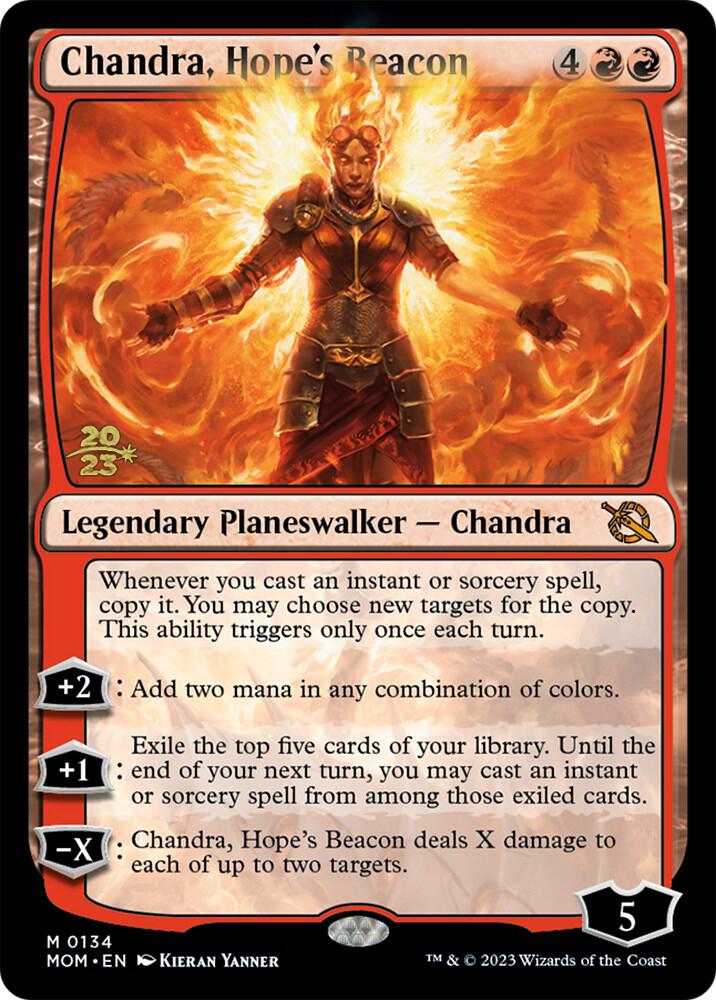 Chandra, Hope's Beacon (134) [Prerelease Cards]
