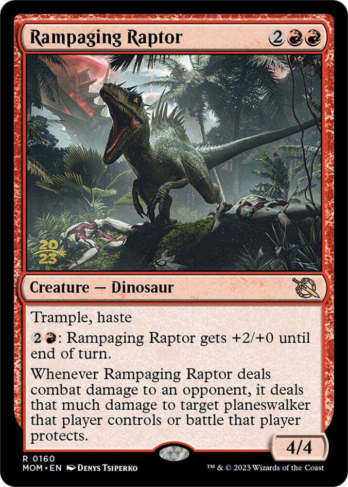 Rampaging Raptor (160) [Prerelease Cards]