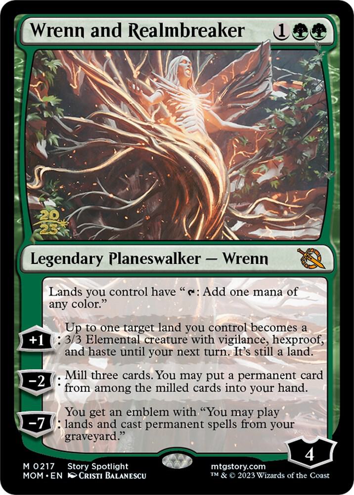 Wrenn and Realmbreaker (217) [Prerelease Cards]