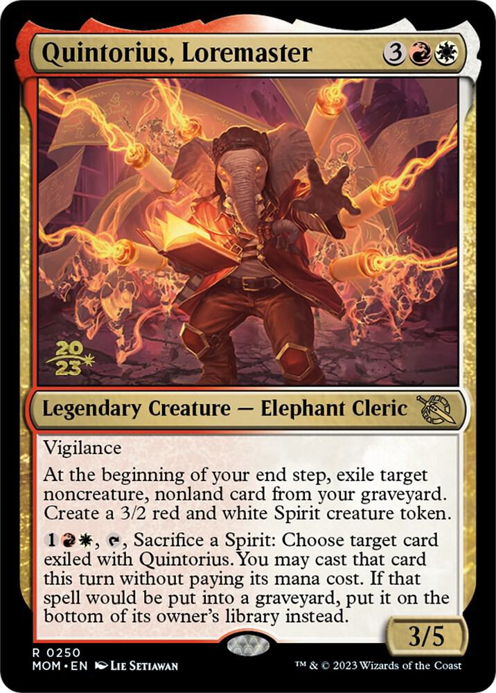Quintorius, Loremaster (250) [Prerelease Cards]