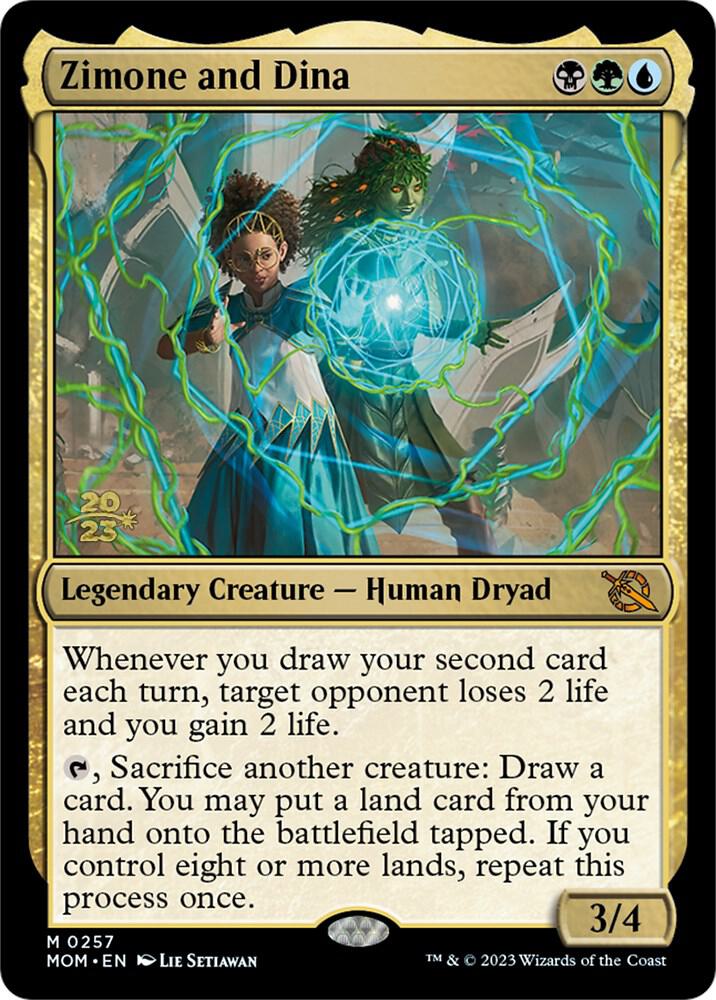 Zimone and Dina (257) [Prerelease Cards]