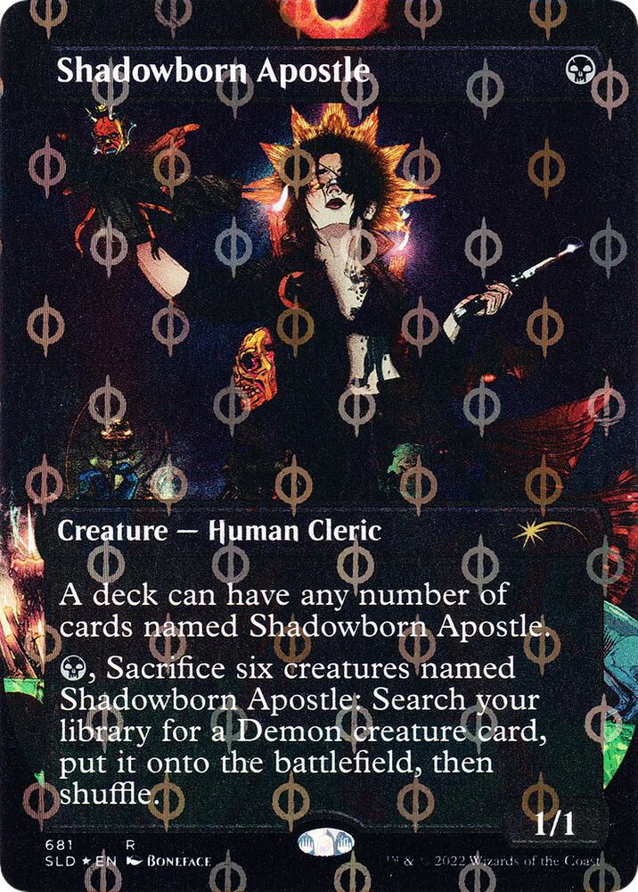 Shadowborn Apostle (681) (Step-and-Compleat Foil) [Secret Lair Drop] [Borderless]