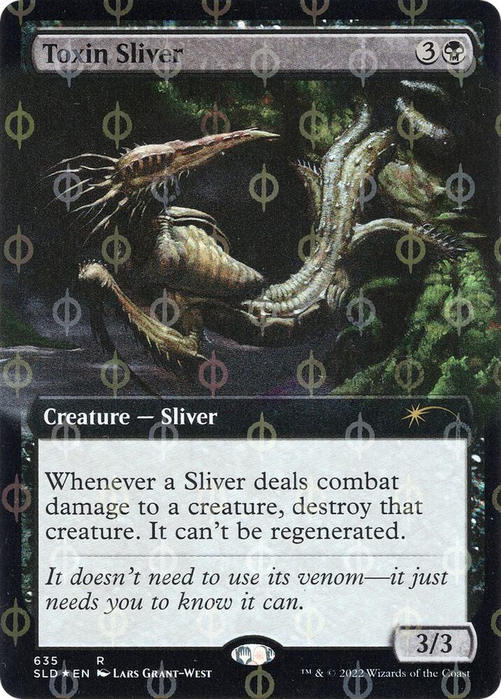 Toxin Sliver (Extended Art) (Step-and-Compleat Foil) (635) [Secret Lair Drop] [Extended Art]