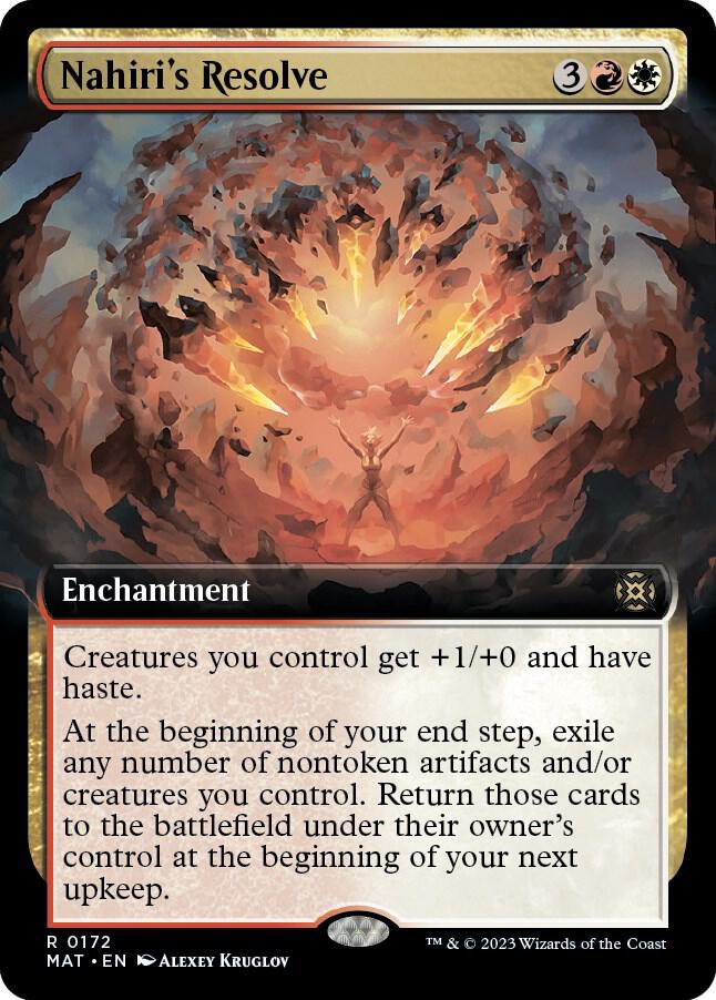 Nahiri's Resolve (Extended Art) (172) [March of the Machine: The Aftermath] [Extended Art]