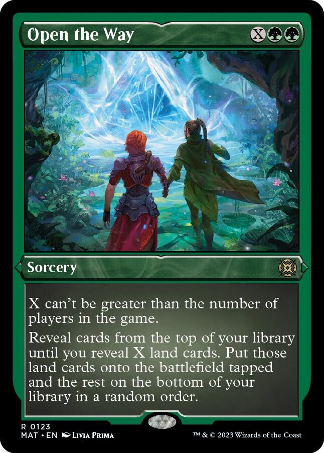 Open the Way (Foil Etched) (123) [March of the Machine: The Aftermath]