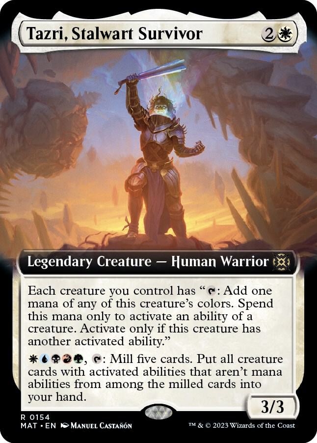 Tazri, Stalwart Survivor (Extended Art) (154) [March of the Machine: The Aftermath] [Extended Art]