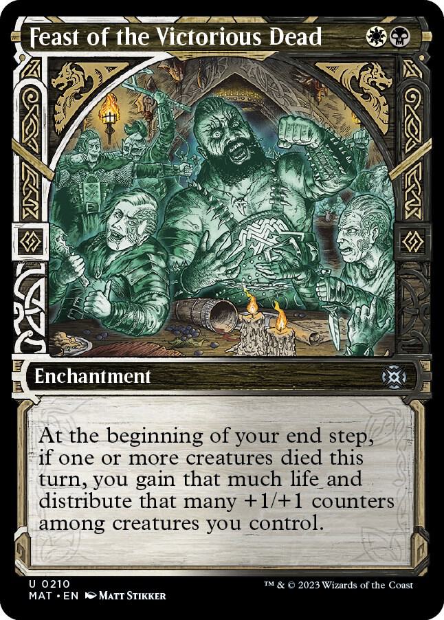 Feast of the Victorious Dead (Halo Foil) (210) [March of the Machine: The Aftermath] [Showcase]
