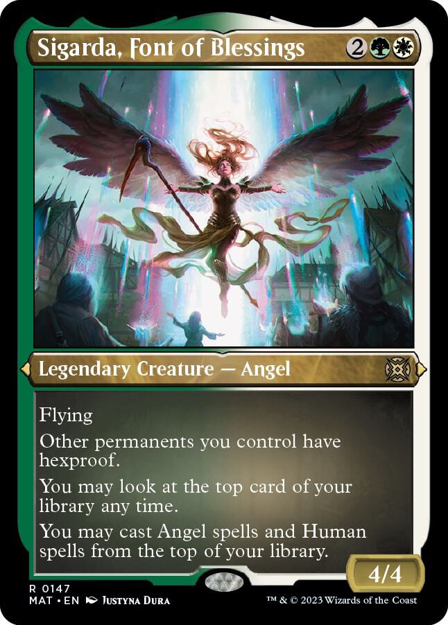 Sigarda, Font of Blessings (Foil Etched) (147) [March of the Machine: The Aftermath]