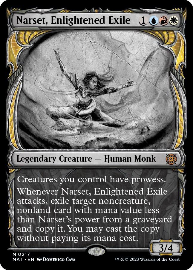 Narset, Enlightened Exile (Halo Foil) (217) [March of the Machine: The Aftermath] [Showcase]