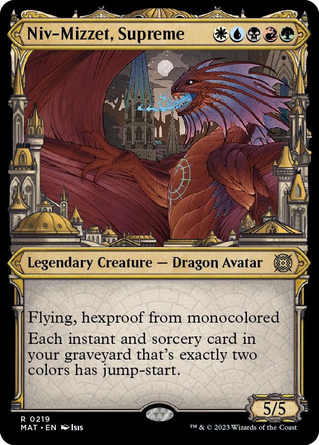 Niv-Mizzet, Supreme (Halo Foil) (219) [March of the Machine: The Aftermath] [Showcase]