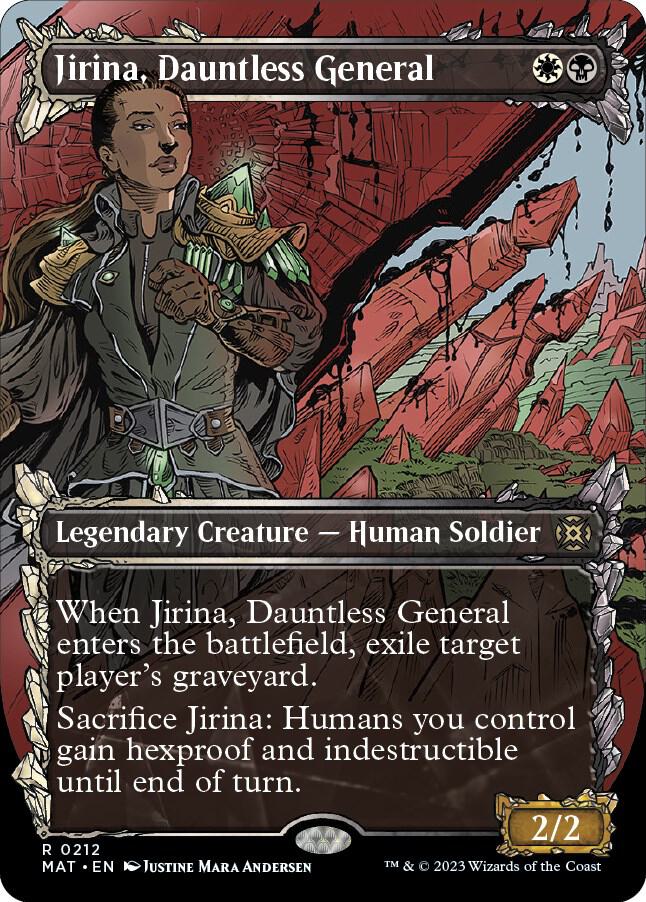 Jirina, Dauntless General (Halo Foil) (212) [March of the Machine: The Aftermath] [Showcase, Borderless]