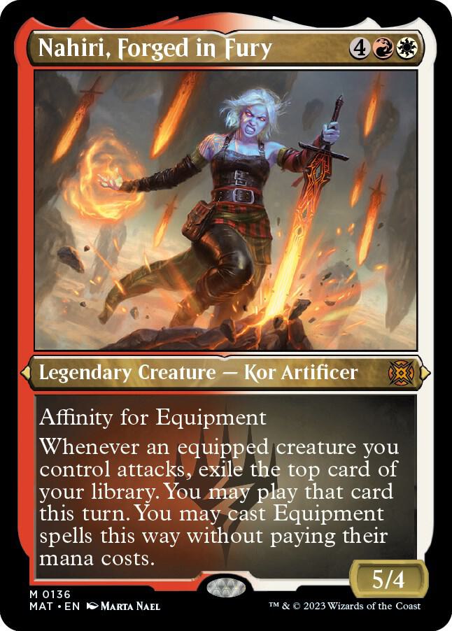 Nahiri, Forged in Fury (Foil Etched) (136) [March of the Machine: The Aftermath]