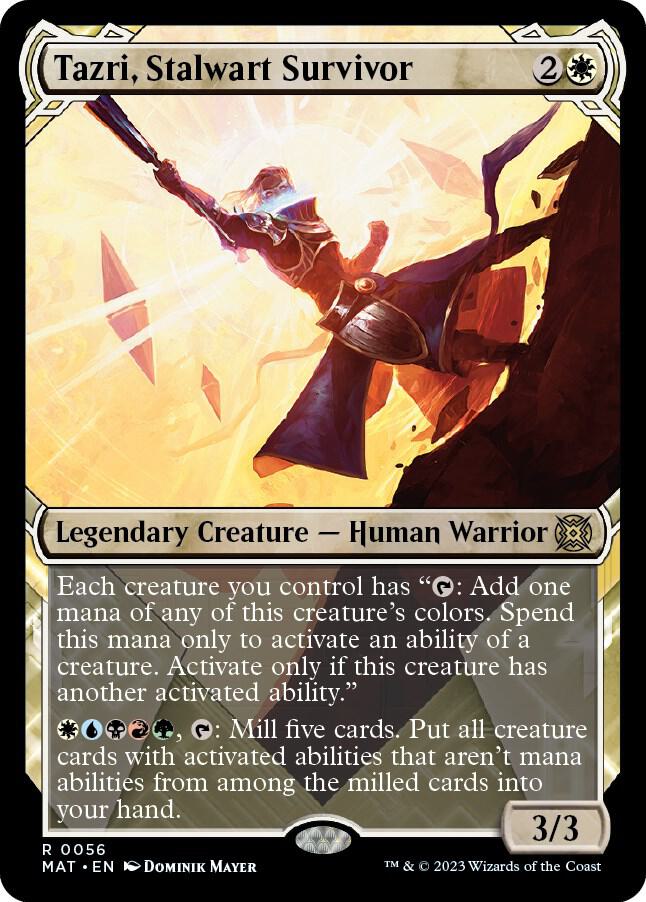 Tazri, Stalwart Survivor (Showcase) (56) [March of the Machine: The Aftermath] [Showcase]
