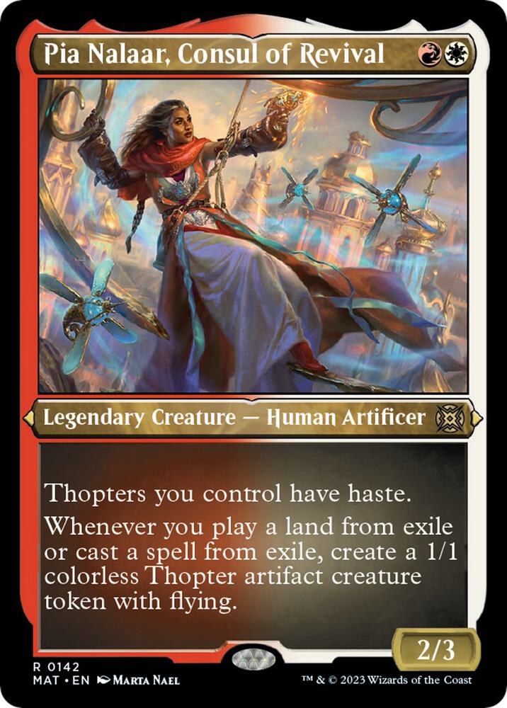 Pia Nalaar, Consul of Revival (Foil Etched) (142) [March of the Machine: The Aftermath]