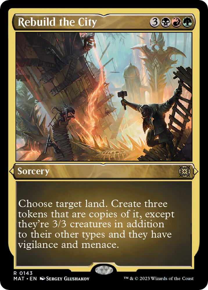 Rebuild the City (Foil Etched) (143) [March of the Machine: The Aftermath]