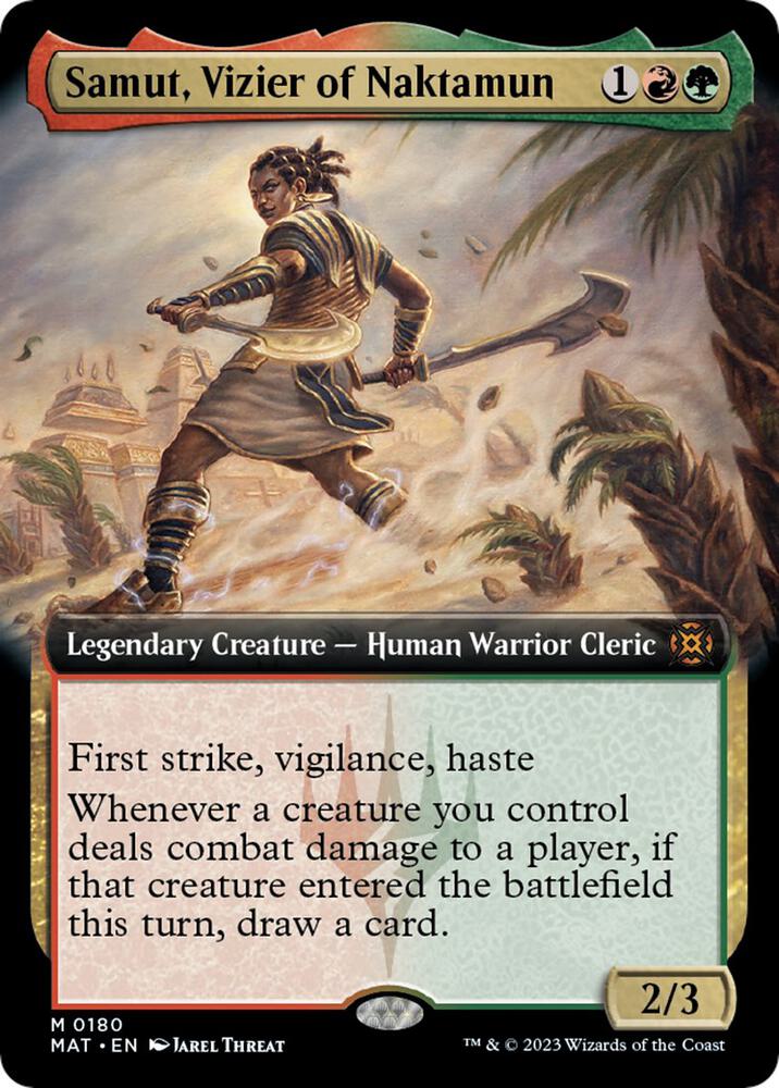 Samut, Vizier of Naktamun (Extended Art) (180) [March of the Machine: The Aftermath] [Extended Art]