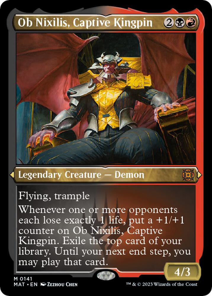 Ob Nixilis, Captive Kingpin (Foil Etched) (141) [March of the Machine: The Aftermath]