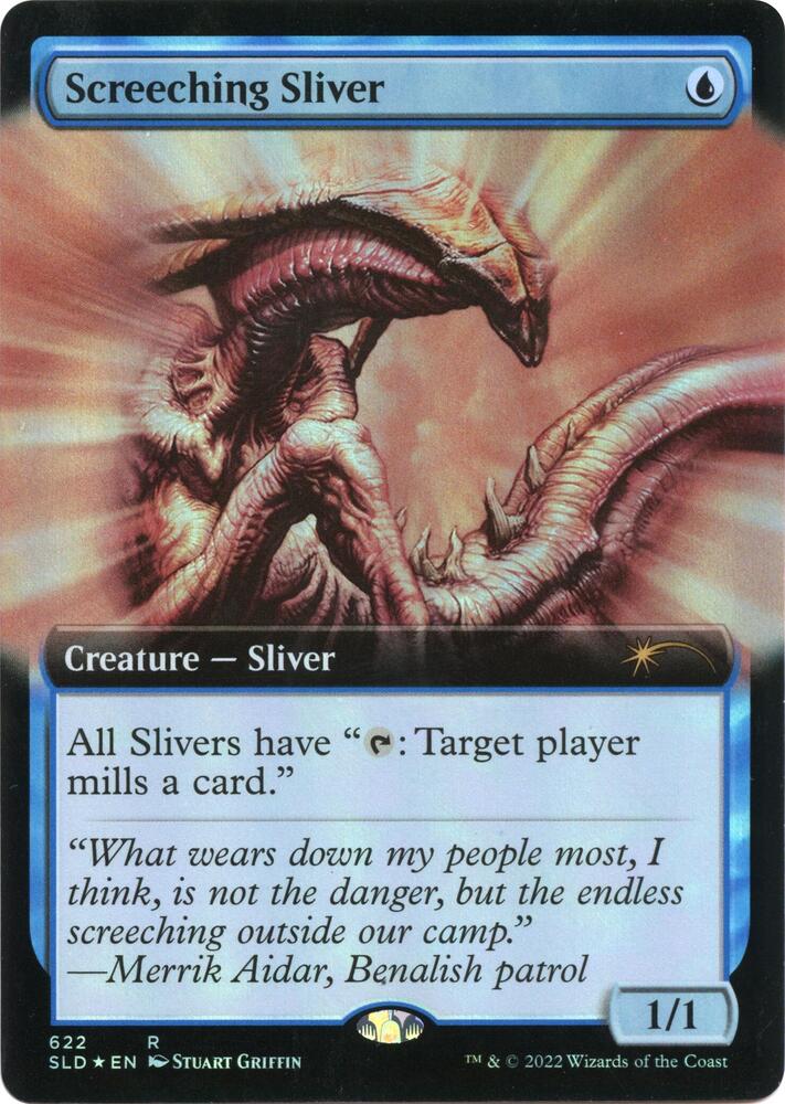 Screeching Sliver (Extended Art) (622) [Secret Lair Drop] [Extended Art]