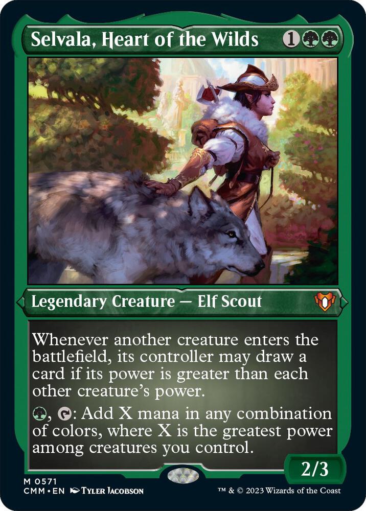 Selvala, Heart of the Wilds (Foil Etched) (571) [Commander Masters]