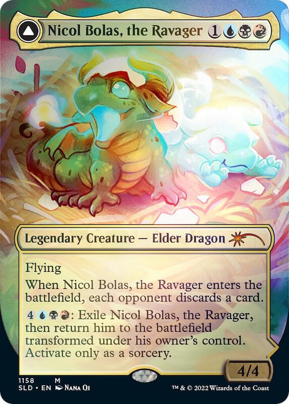 Nicol Bolas, the Ravager (1158) [Secret Lair Drop] [Borderless]