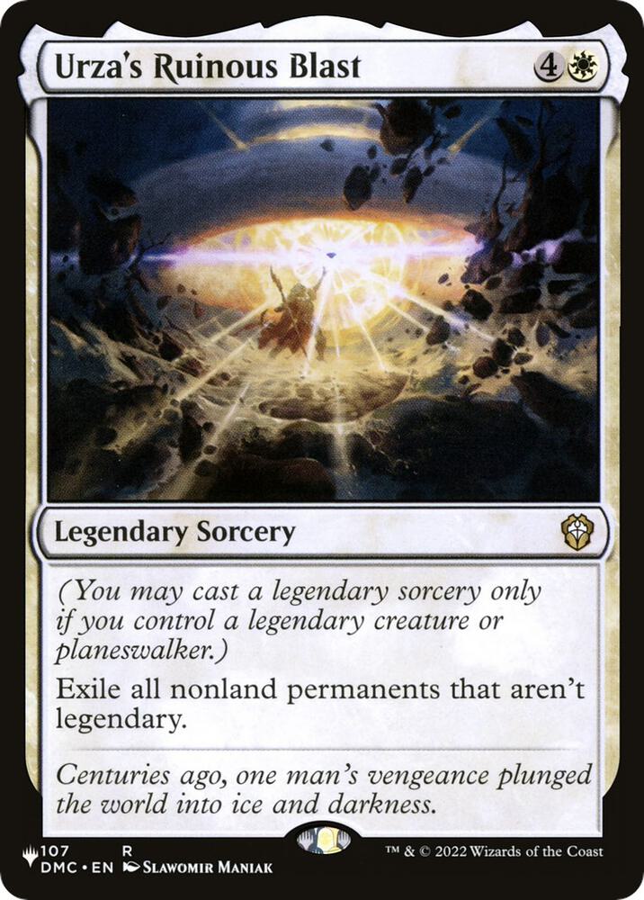Urza's Ruinous Blast (107) [The List]
