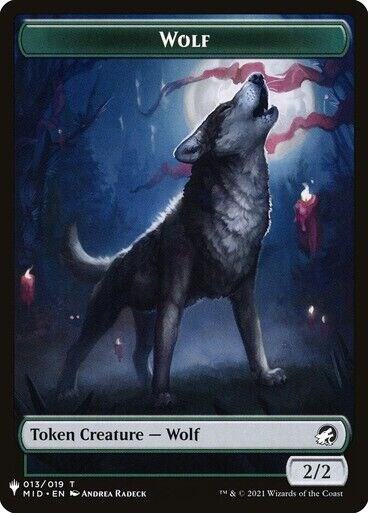 Wolf // Ashaya, the Awoken World Double-Sided Token (13 // 7) [The List]