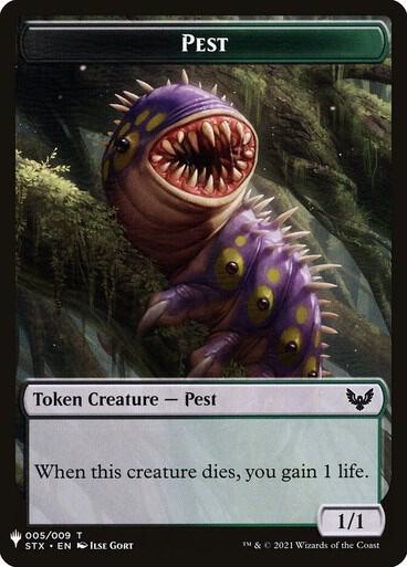 Pest // Emblem - Jace, Telepath Unbound Double-Sided Token (5 // 12) [The List]