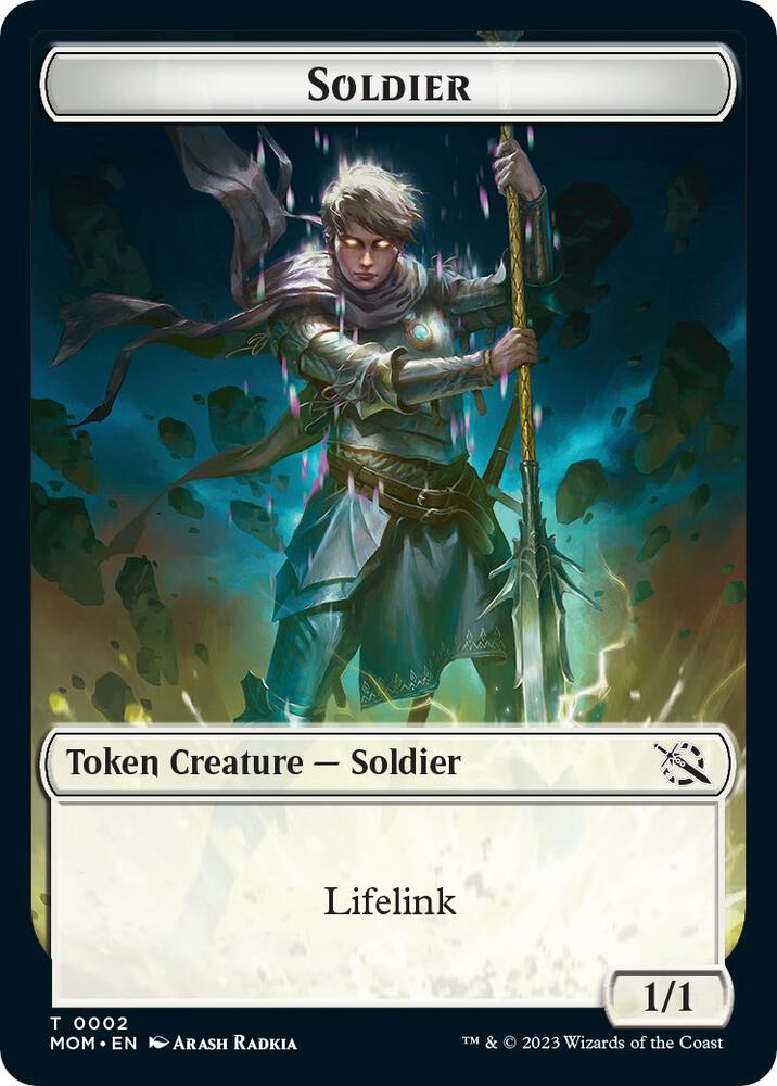 Soldier // Thopter Double-Sided Token (2 // 19) [March of the Machine]