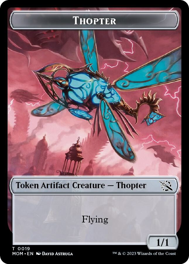 Thopter // Knight (0010) Double-Sided Token (19 // 10) [March of the Machine]