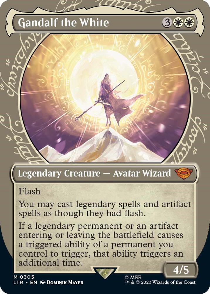Gandalf the White (Showcase) (305) [The Lord of the Rings: Tales of Middle-earth] [Showcase, Borderless]
