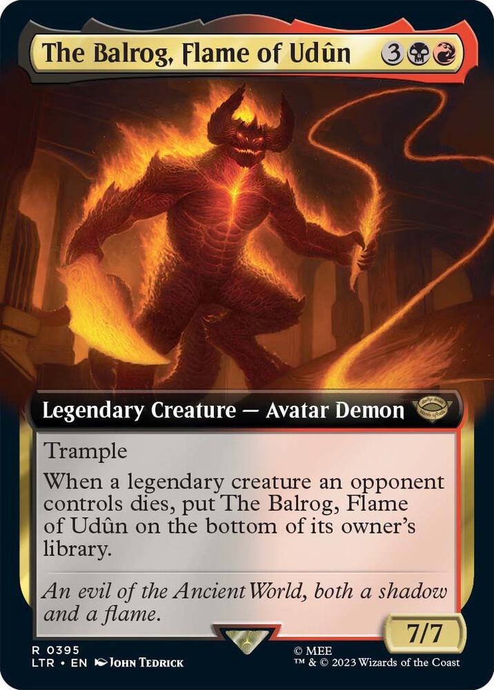 The Balrog, Flame of Udun (Extended Art) (395) [The Lord of the Rings: Tales of Middle-earth] [Extended Art]