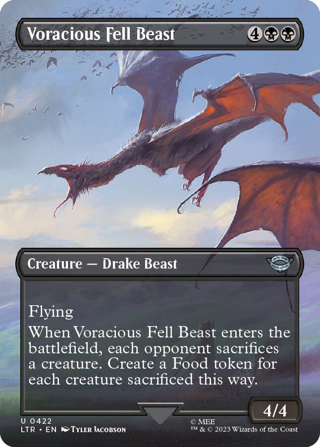 Voracious Fell Beast (Borderless) (422) [The Lord of the Rings: Tales of Middle-earth] [Borderless]