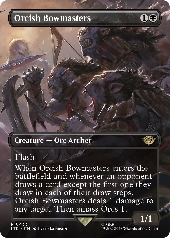 Orcish Bowmasters (Borderless) (433) [The Lord of the Rings: Tales of Middle-earth] [Borderless]