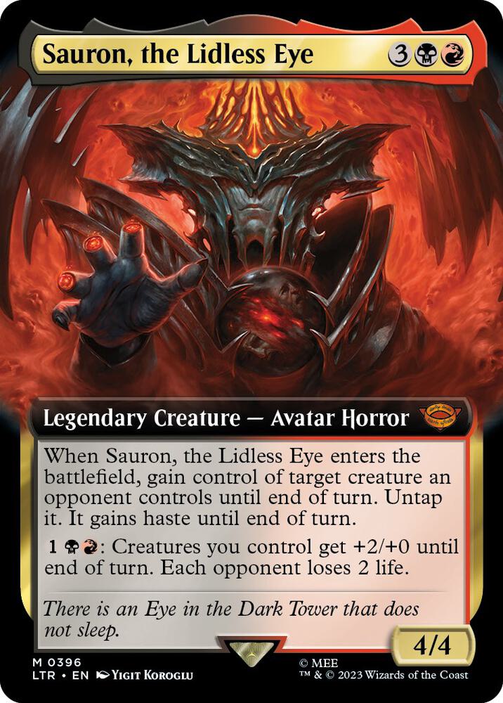 Sauron, the Lidless Eye (Extended Art) (396) [The Lord of the Rings: Tales of Middle-earth] [Extended Art]