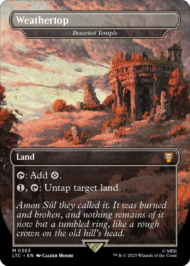 Weathertop - Deserted Temple (Borderless) (363) [Tales of Middle-earth Commander] [Borderless]