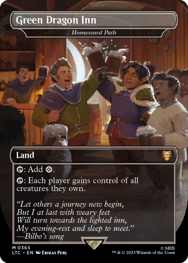 Green Dragon Inn - Homeward Path (Borderless) (365) [Tales of Middle-earth Commander] [Borderless]