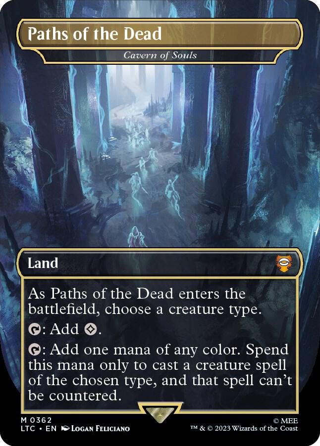 Paths of the Dead - Cavern of Souls (Borderless) (362) [Tales of Middle-earth Commander] [Borderless]