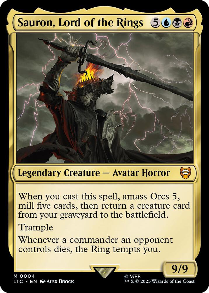 Sauron, Lord of the Rings (4) [Tales of Middle-earth Commander]