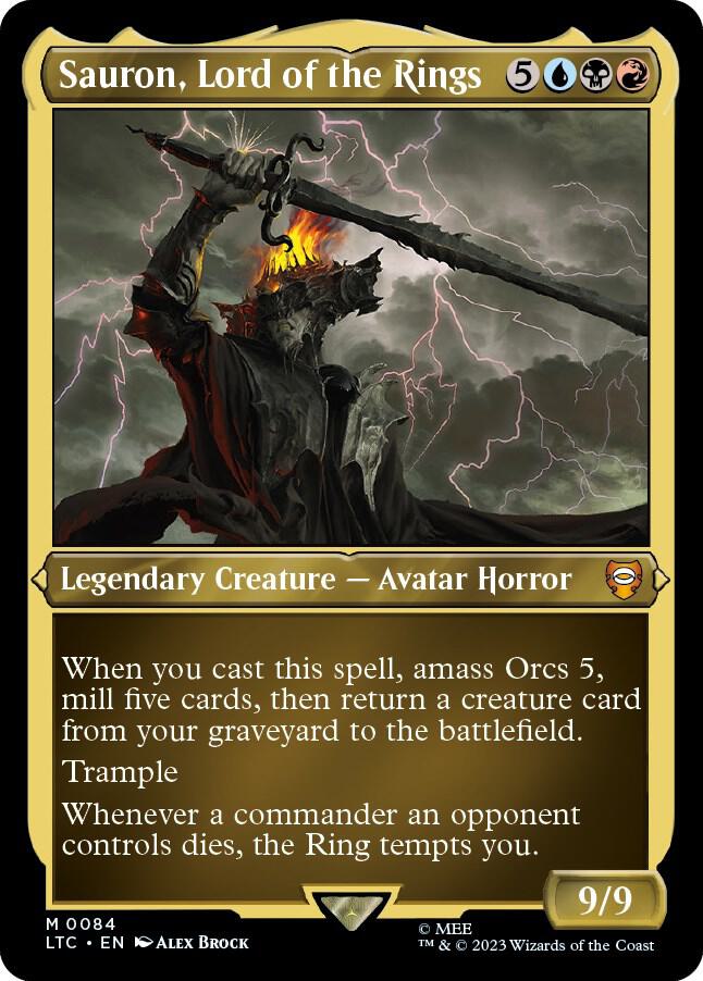 Sauron, Lord of the Rings (Display Commander) - Thick Stock (84) [Tales of Middle-earth Commander]