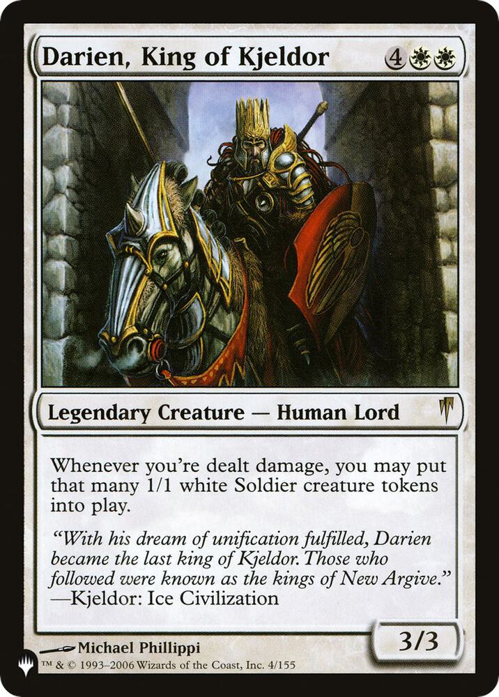 Darien, King of Kjeldor (4/155) [The List]