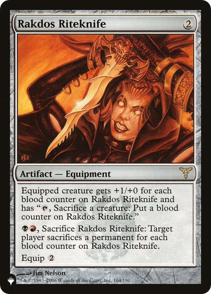 Rakdos Riteknife (164/180) [The List]