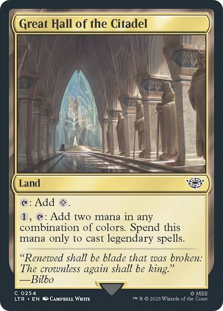 Great Hall of the Citadel (254) [The Lord of the Rings: Tales of Middle-earth]
