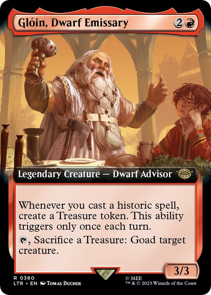 Gloin, Dwarf Emissary (Extended Art) (360) [The Lord of the Rings: Tales of Middle-earth] [Extended Art]