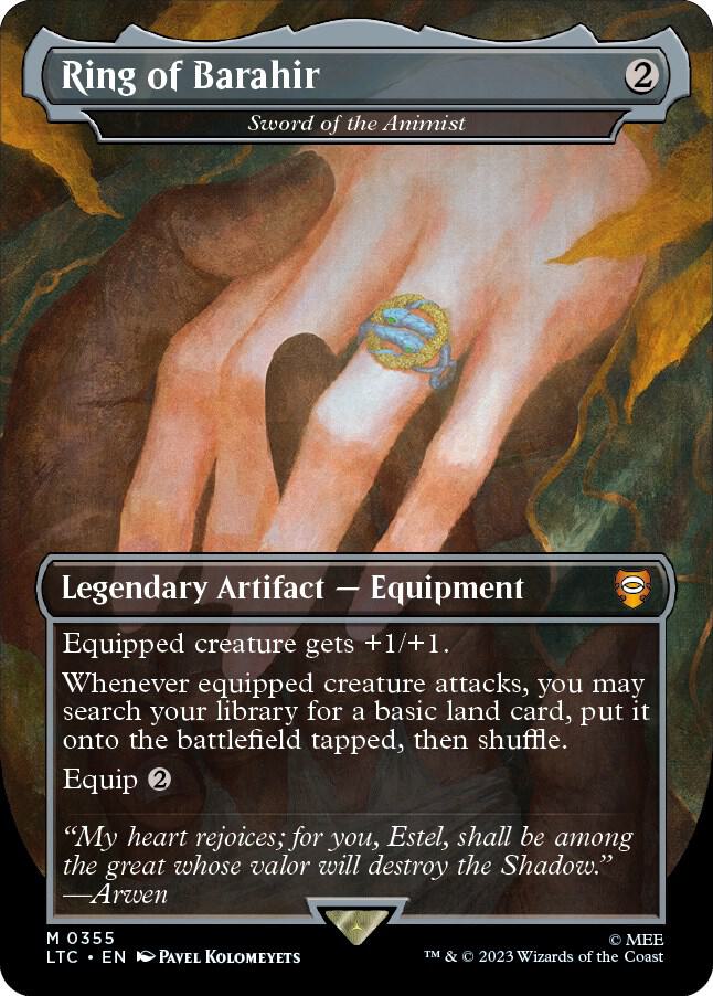 Ring of Barahir - Sword of the Animist (Borderless) (355) [Tales of Middle-earth Commander] [Borderless]